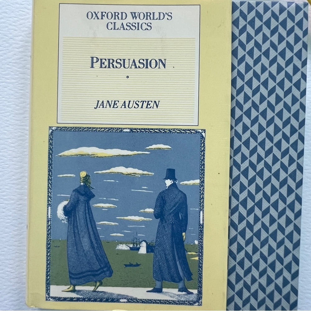 JANE AUSTEN PERSUASION OXFORD World’s Classic Novel HC 1987 Pocket size …